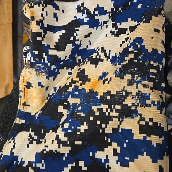 Boombah Superpack Bat Pack Backpack Blue and Black Camouflage Baseball Backpack - Picture 15 of 16